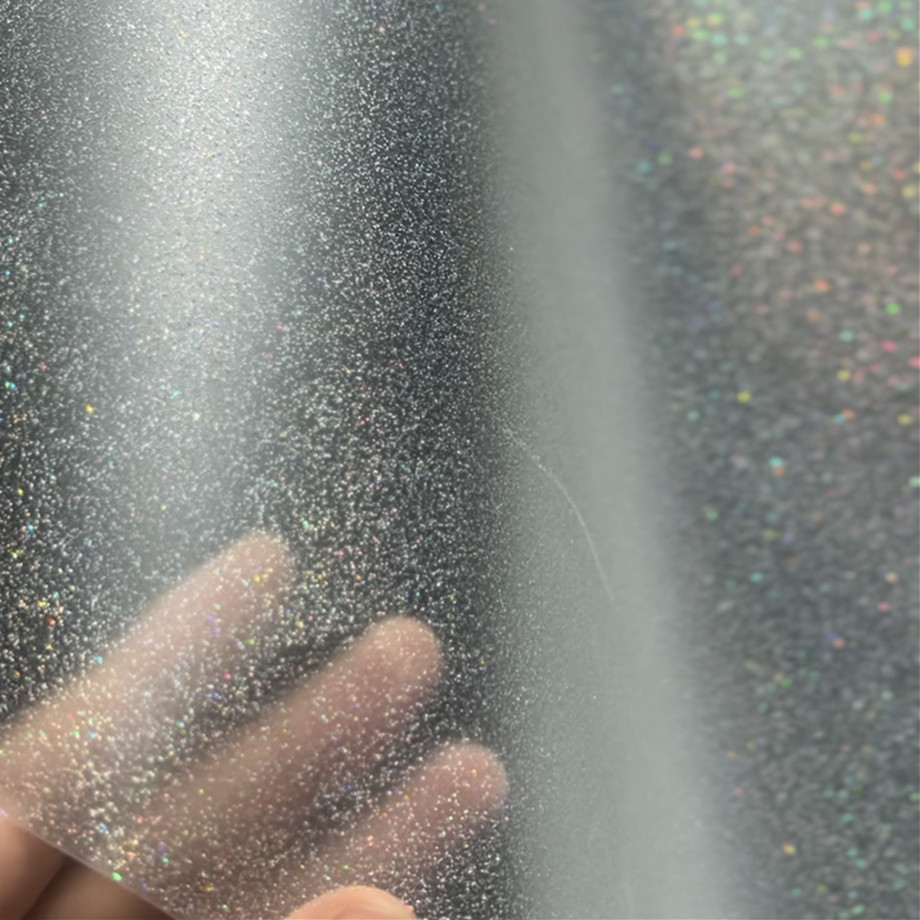 US Stock QOMOLANGMA 11.8in x 32.8ft/30cm x 10m DTF Glitter+ Film Roll,Cold Peel