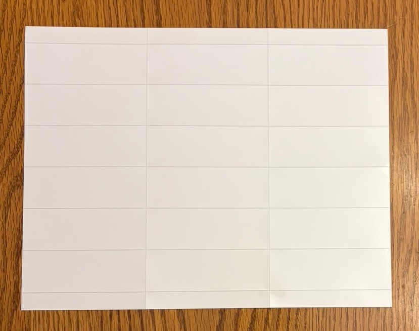 LexJet Promo-Point Shelf Talkers 18-UP Shelf Strips 100/box White P.O.P. Display