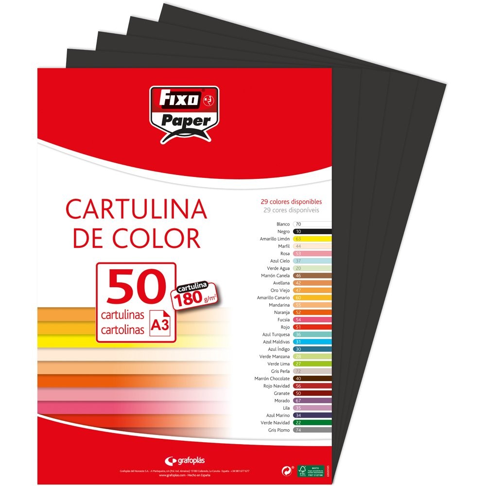 11120310 – Pack of 50 Sheets, A3, Black