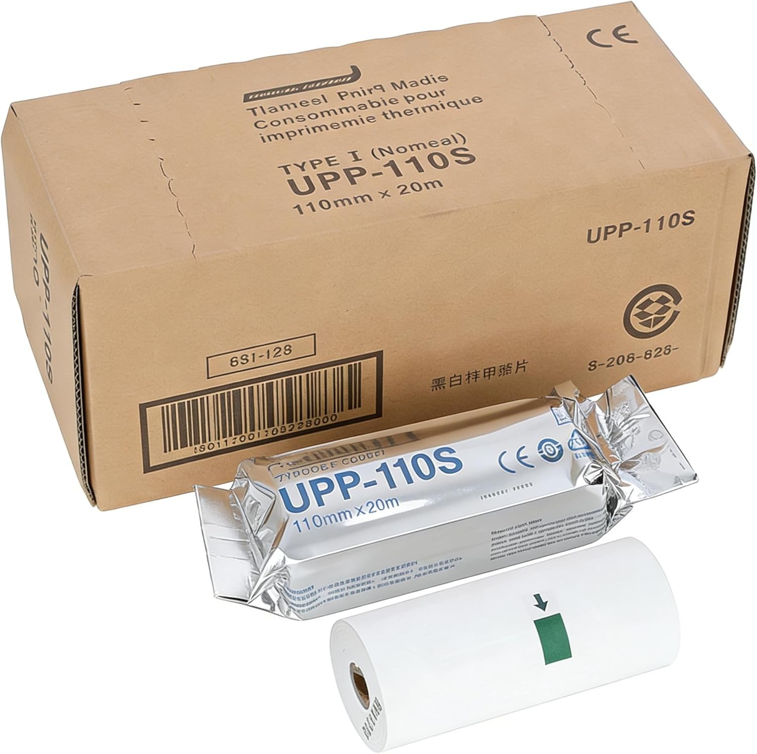 UPP-110S Type I Black and White Video Thermal Ultrasound Paper white