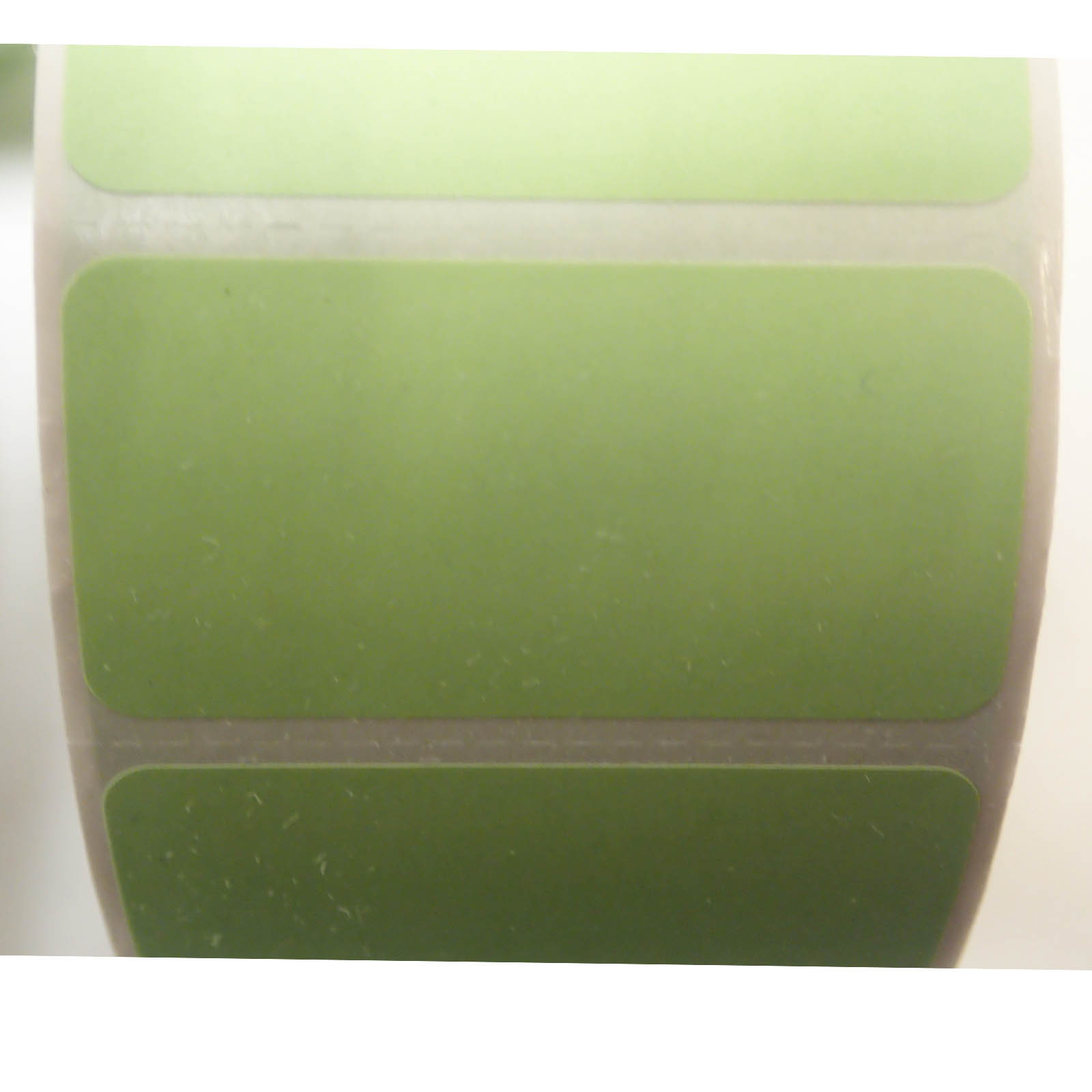 LOT OF 10 ROLLS DIRECT THERMAL LABEL 2.0” x1.0” GREEN 2580/ROLL 2” CORE NEW/NOS