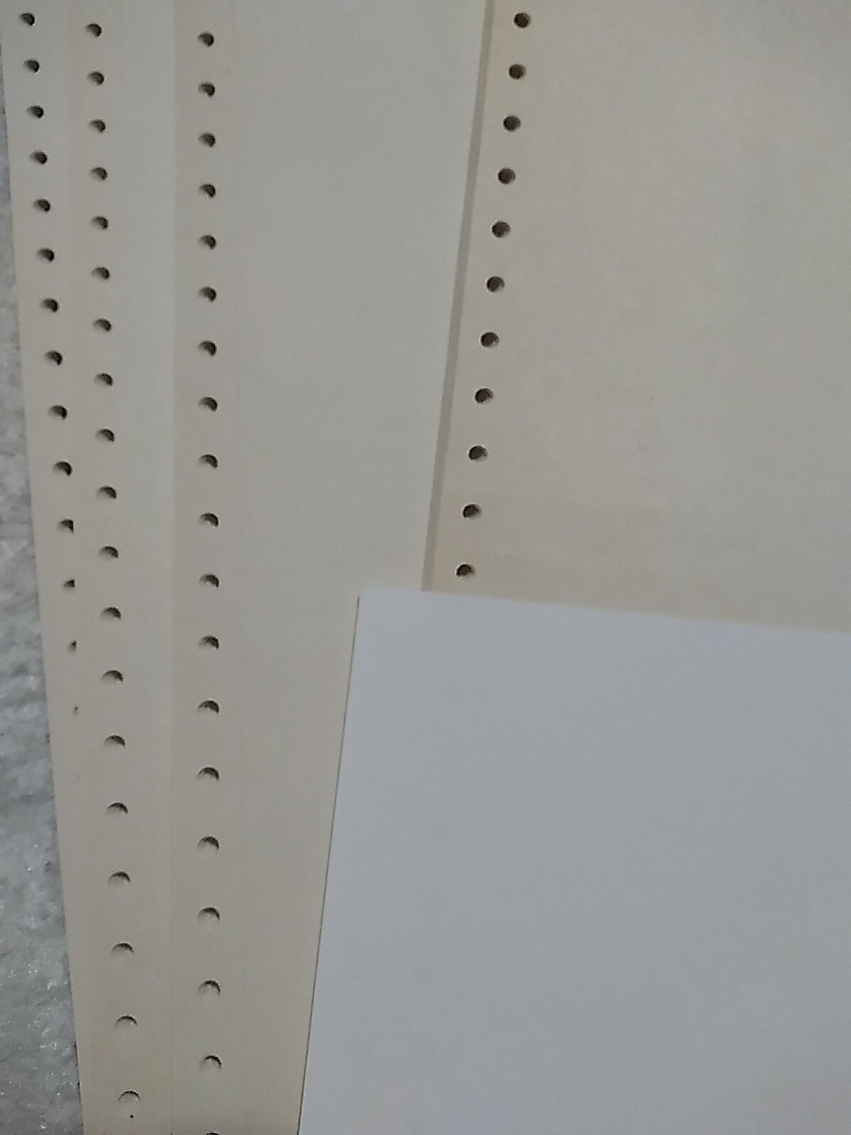 Continuous Dot Matrix Vintage Stone Container Printer Paper 25 Sheets 8.5 x 11