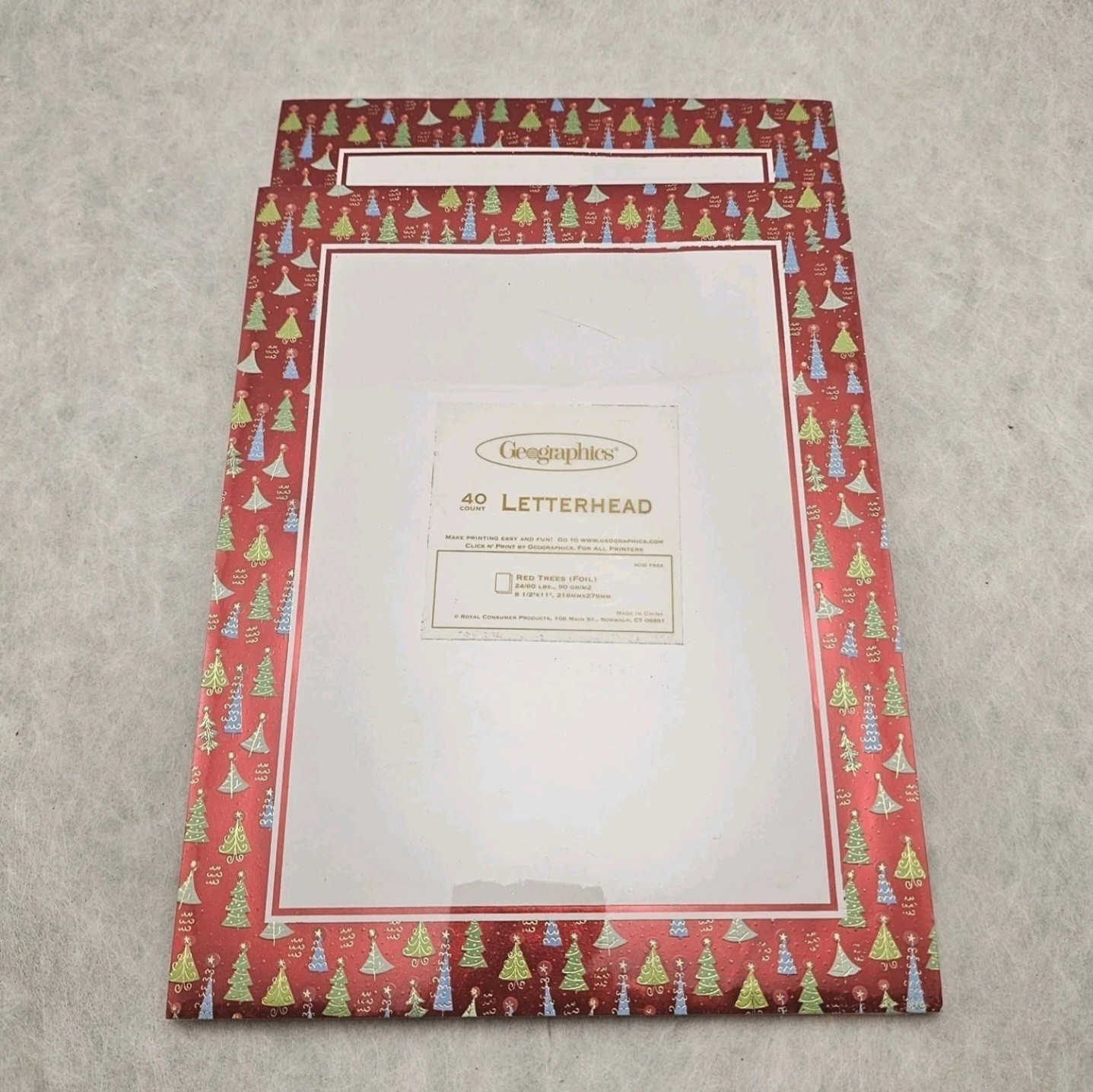 Lot Of 5 Geographics Christmas Icons Newsletter Printer Paper Letterhead 40 Page