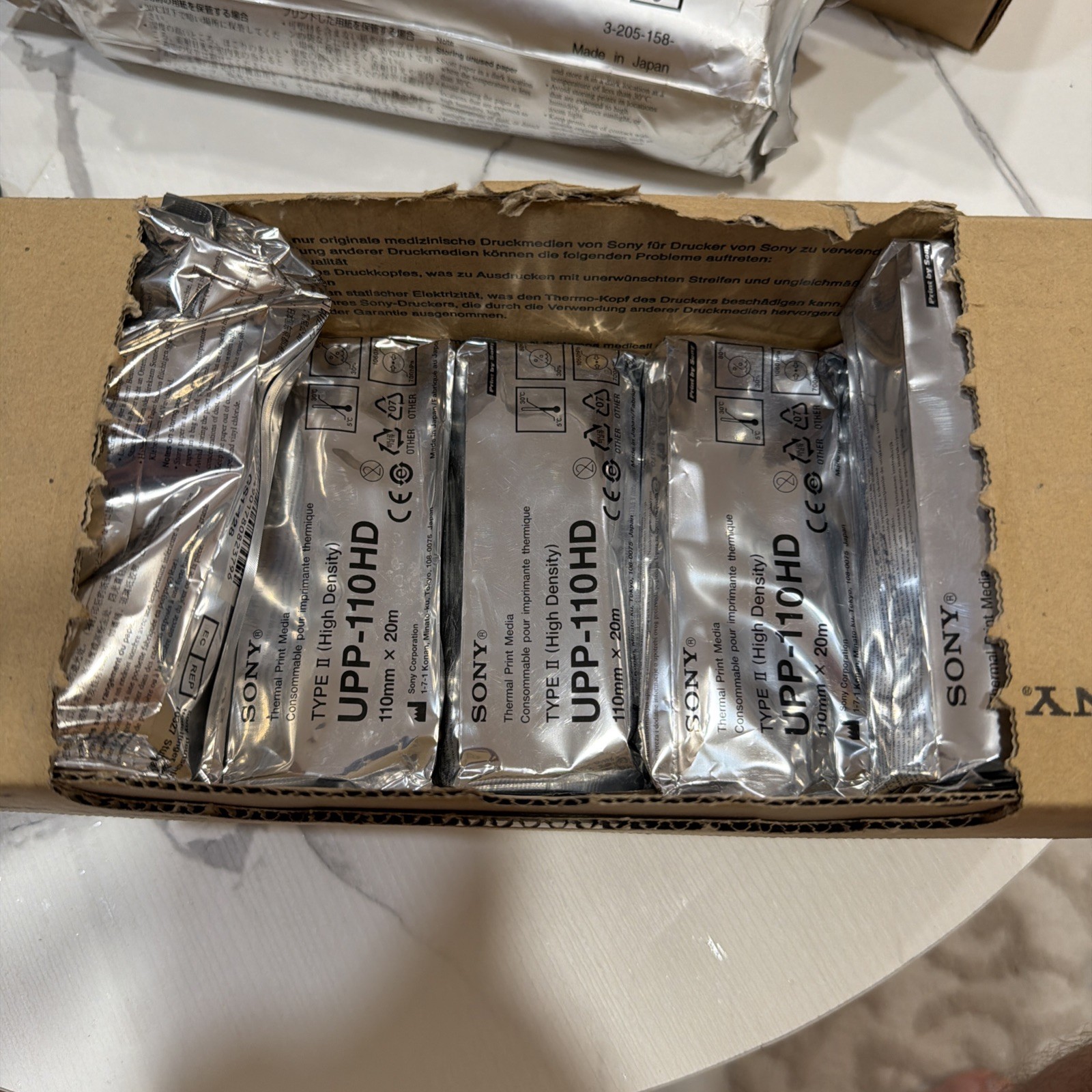 Sony UPP110HD 110 X 20mm Thermal Paper Box of 7