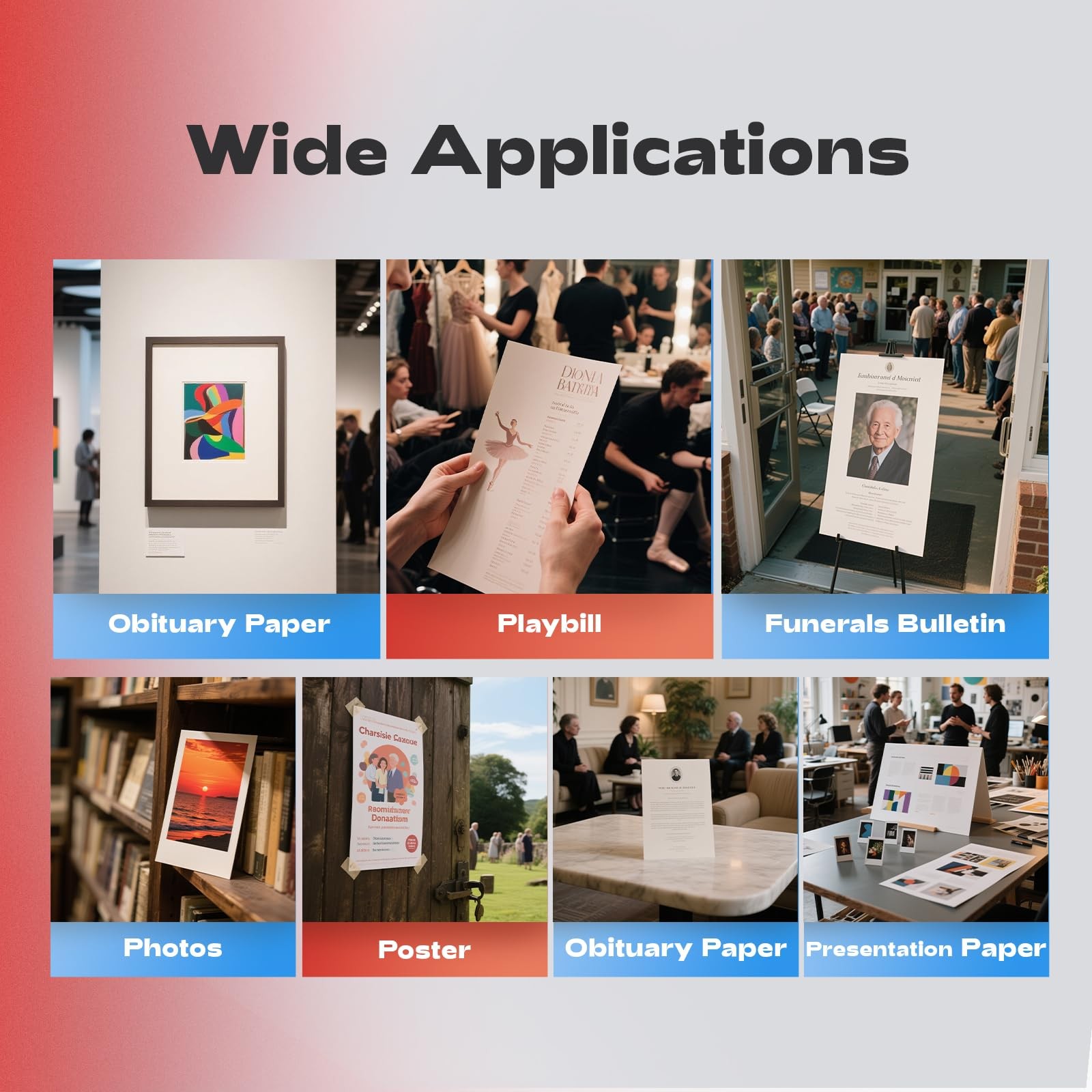 120 Sheets Tabloid 11×17 In Thin Matte Presentation Photo Paper Dye Ink