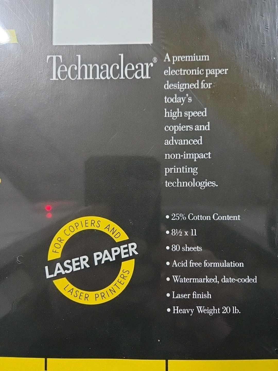 2 Eaton Premium Paper. for laser printers & copiers. 80 sheets,25% cotton,20 lb
