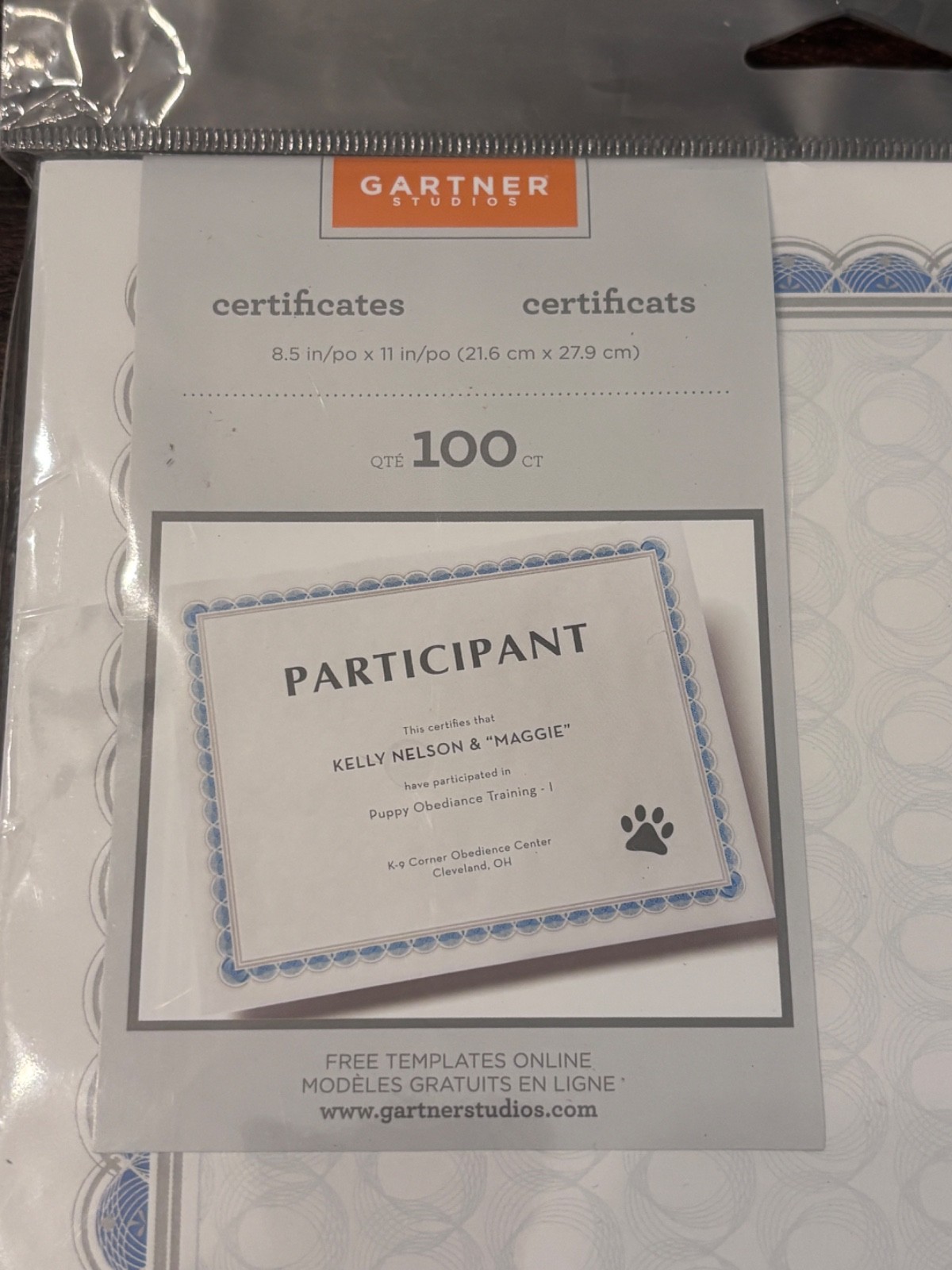 Gartner Studios – Blue Gray Certificate Paper 100ct? – Printing Awards Diplomas