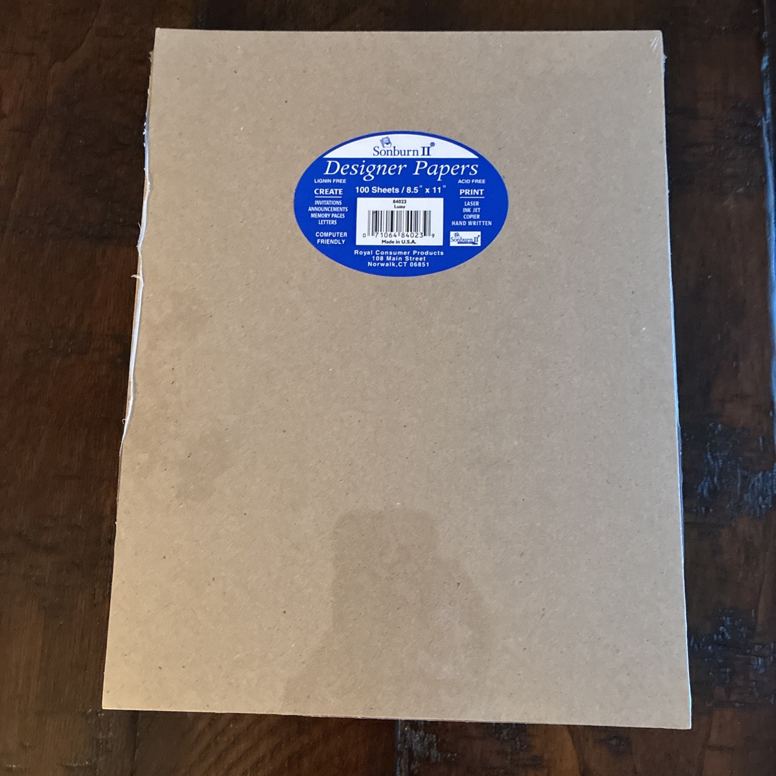 SONBURN II Designer Papers Letterhead 100 Sheets 8.5” x 11” Luau NOS