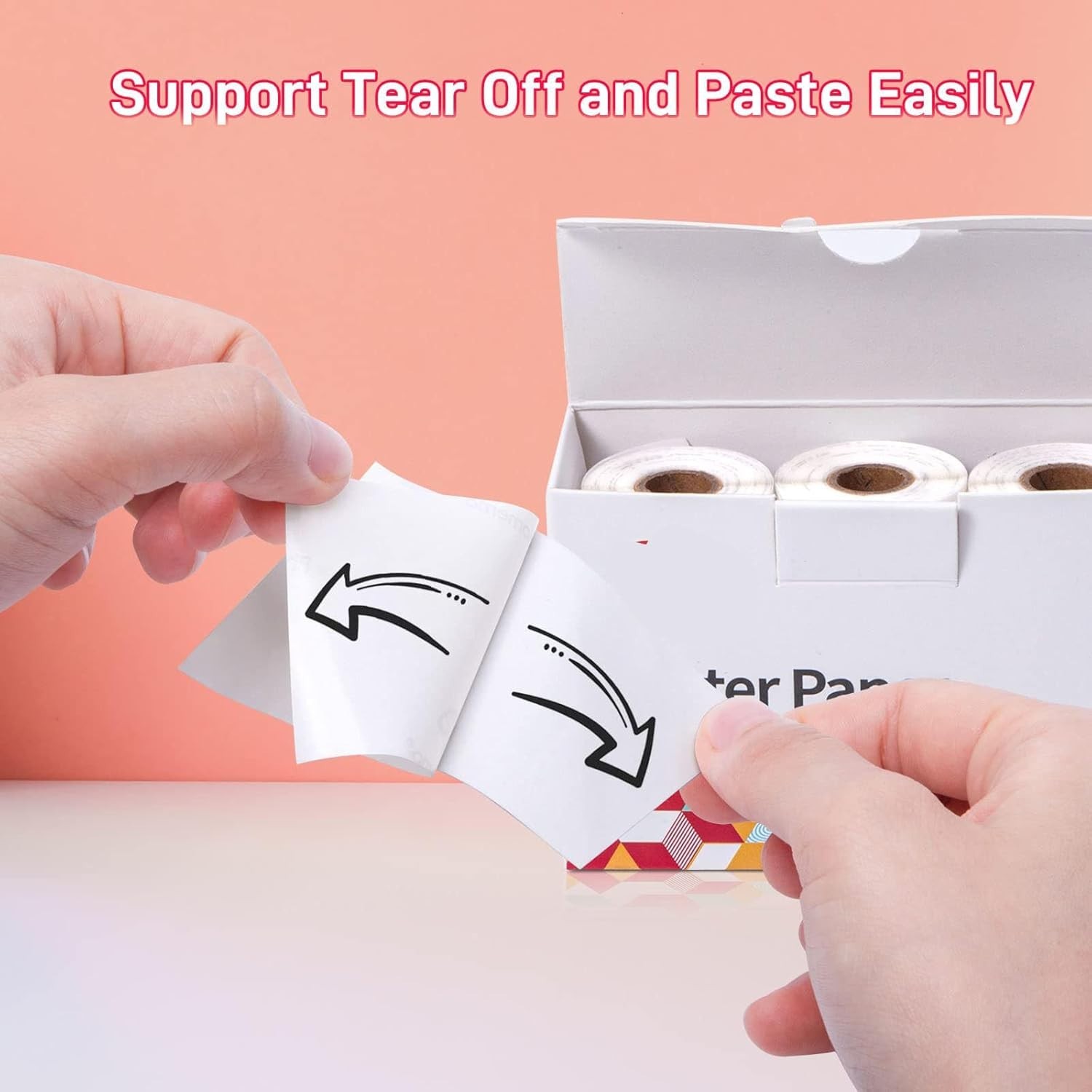 3 Pack of Eco-Friendly Thermal Sticker Paper – 50mm x 3.5m for Journals & Photos