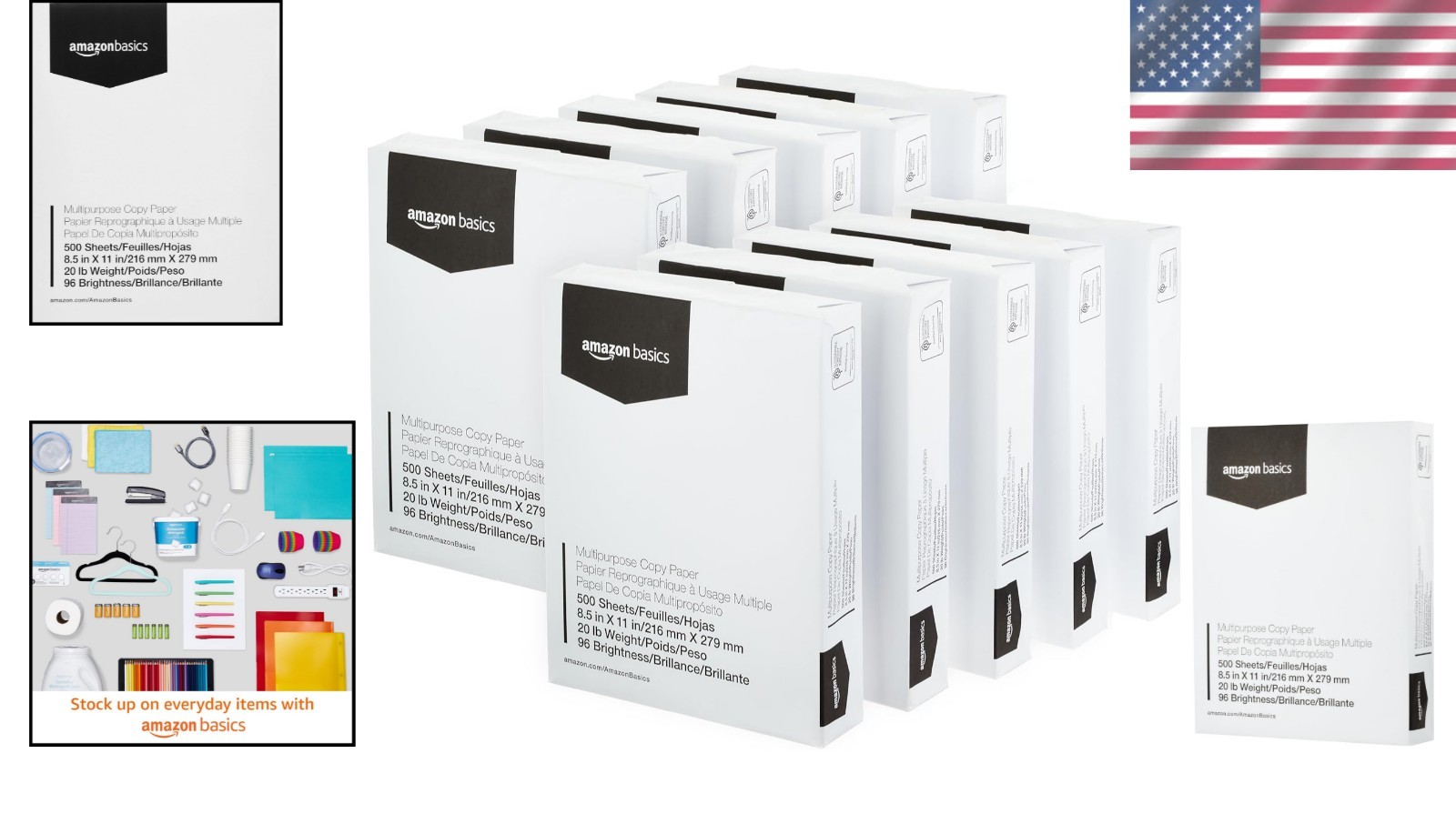 High-Quality Printer Paper 8.5 x 11, Smooth Finish, 5000 Sheets, 96 Bright