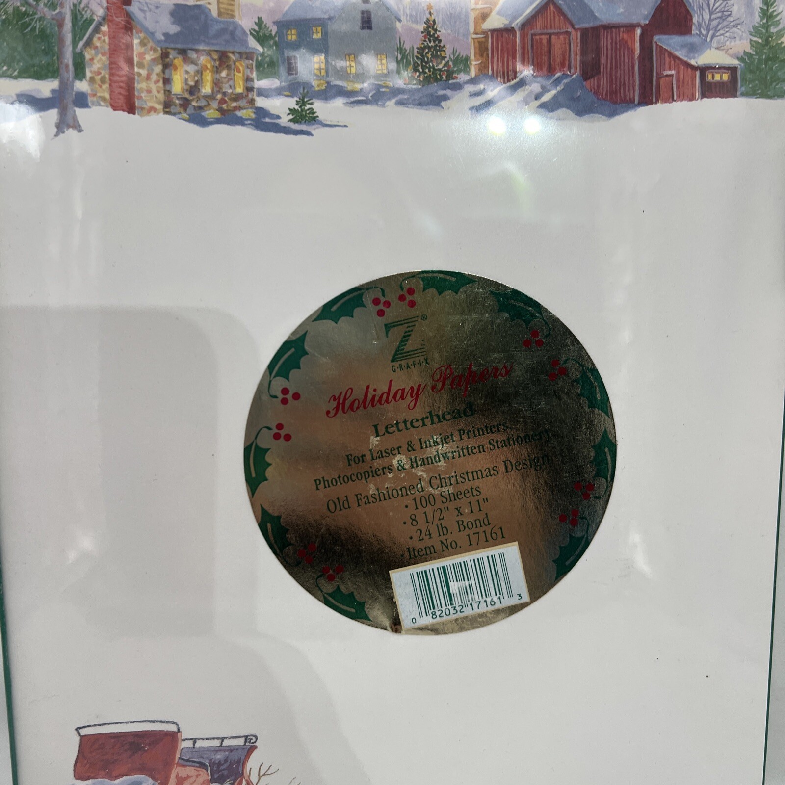 Vintage Z GRAFIX~100 Sheets of 8.5″x11″ HOLIDAY PAPERS for LASER & INJET New