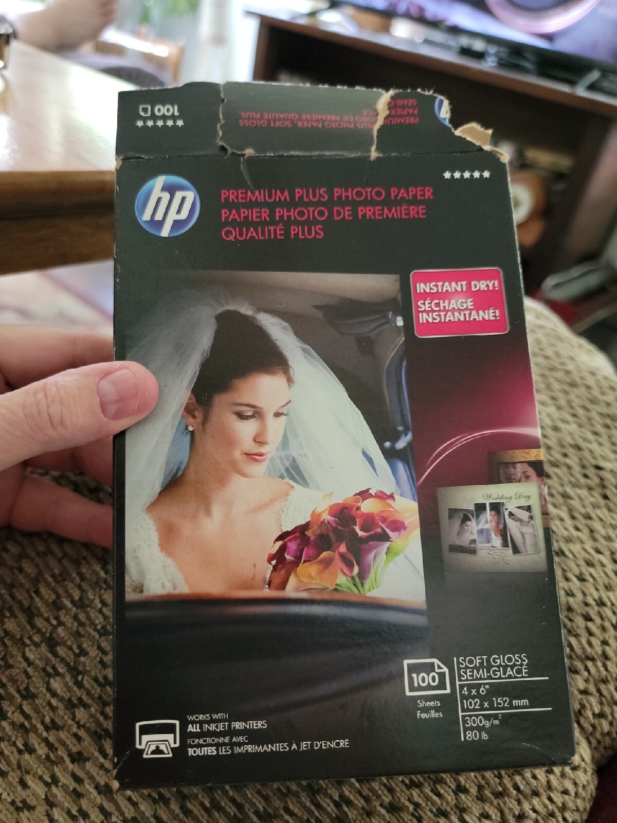 HP Premium Plus Photo Paper Soft Gloss 4×6 -Opened 59 Pack – CR666A