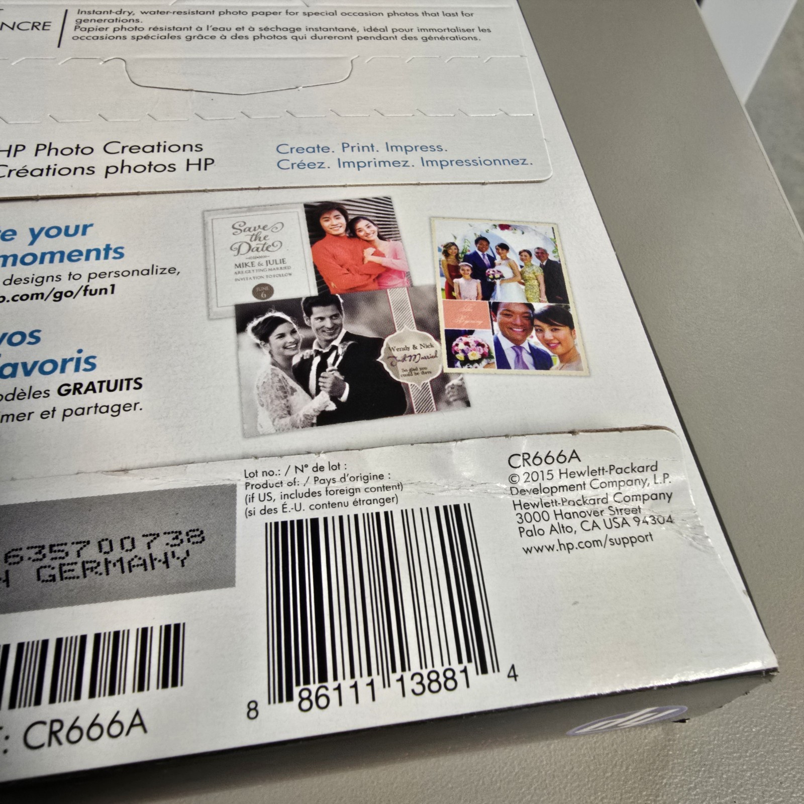 HP Premium Plus Soft Gloss Photo Paper 100 Sheets 4×6 Hewlett Packard