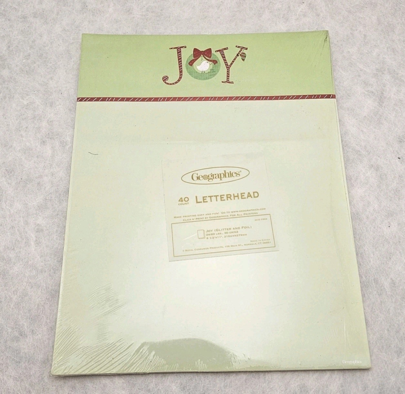 Lot Of 5 Geographics Christmas Icons Newsletter Printer Paper Letterhead 40 Page