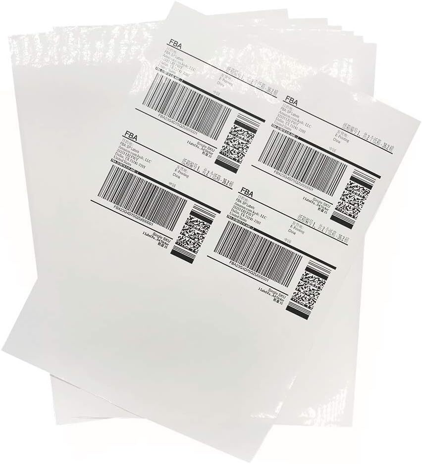 100PCS Vinyl Sticker Paper Glossy Matte Clear Waterproof Printable Inkjet Laser