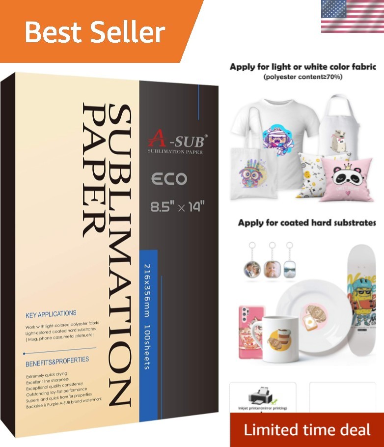 Sublimation Paper 8.5×14 Inch for DIY Unique Christmas Gifts Compatible with …