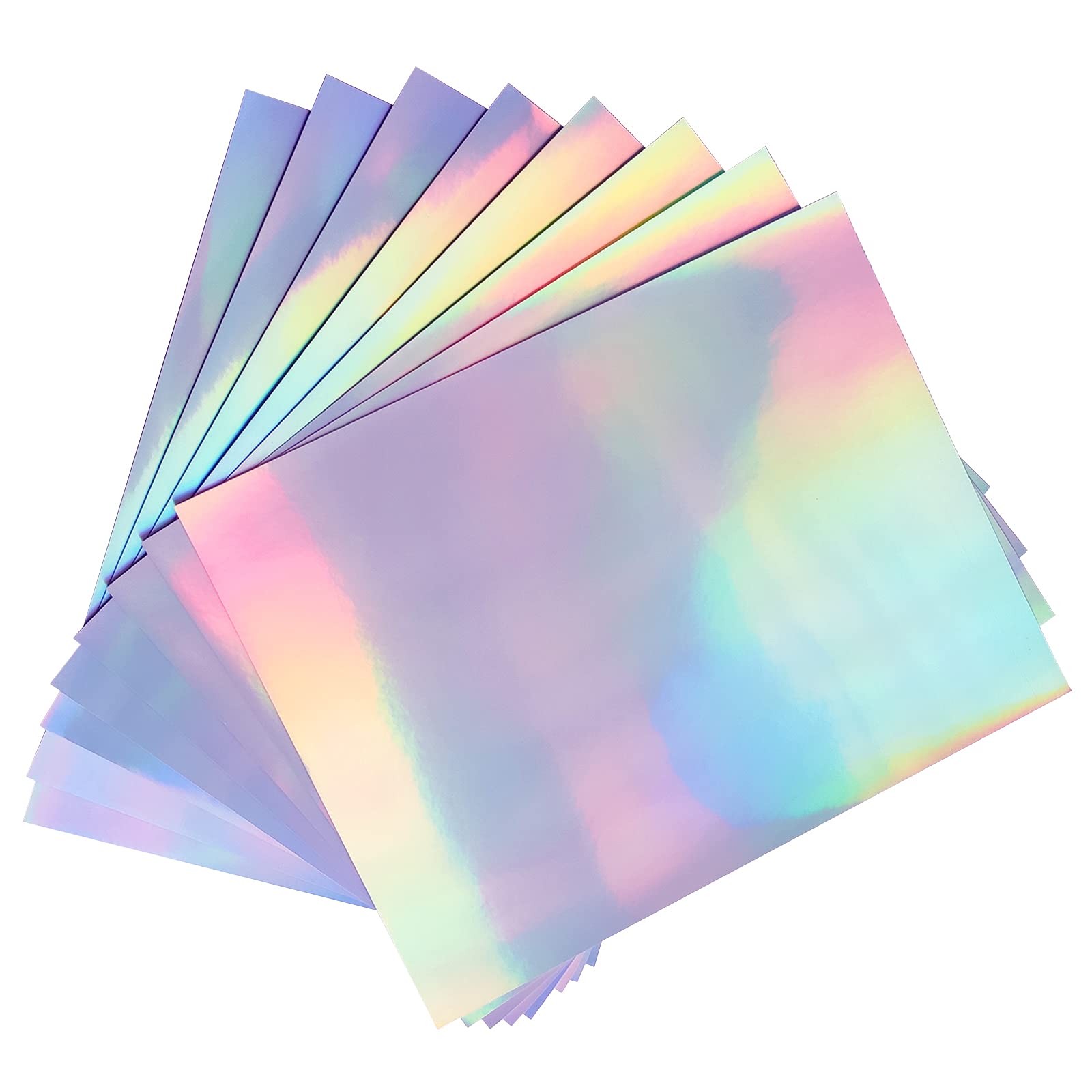 50 Sheets Holographic Sticker Paper for Inkjet & Laser Printer- 8.5×11 inch