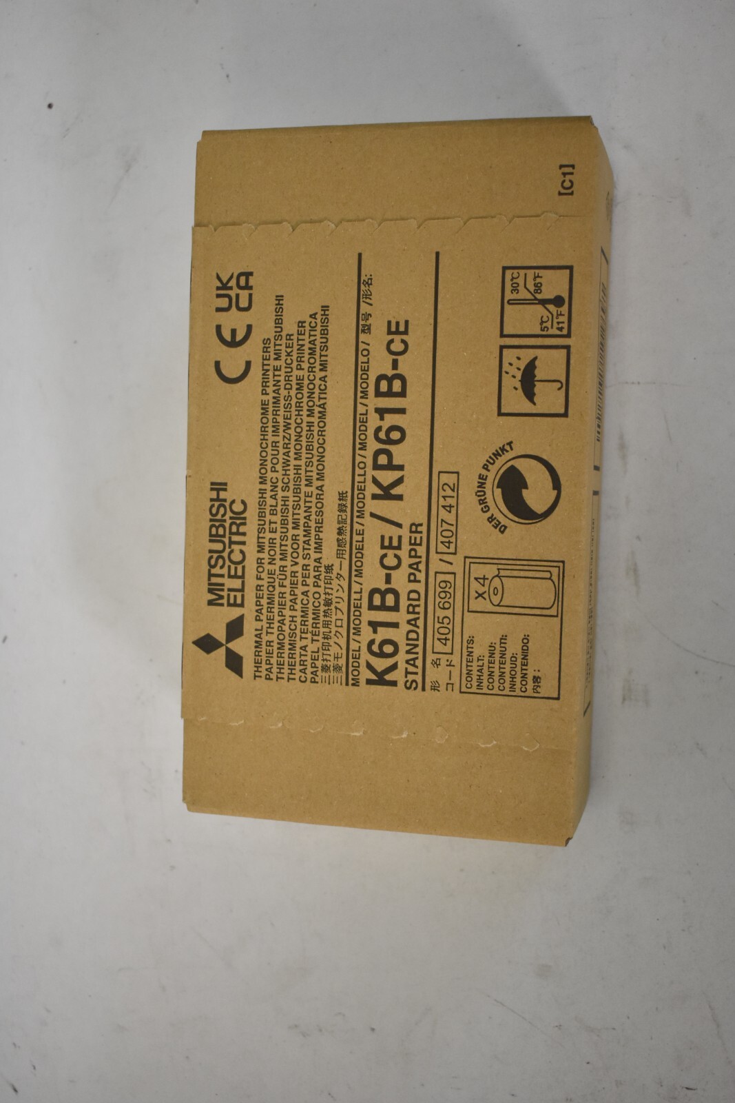 4 Mitsubishi Electric Thermal Papers For Monochrome Printers K61B-CE Standard