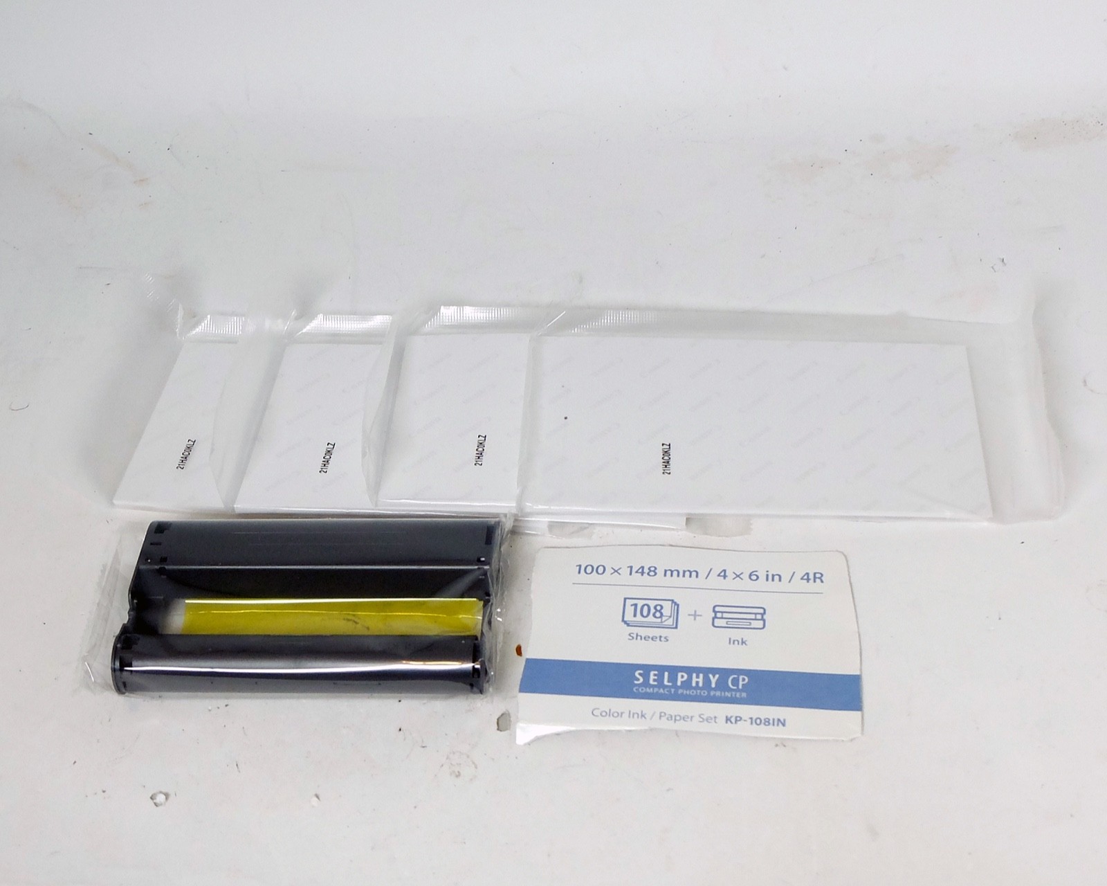 Canon Selphy CP Compact Photo Printer Color Ink Paper KP-108IN