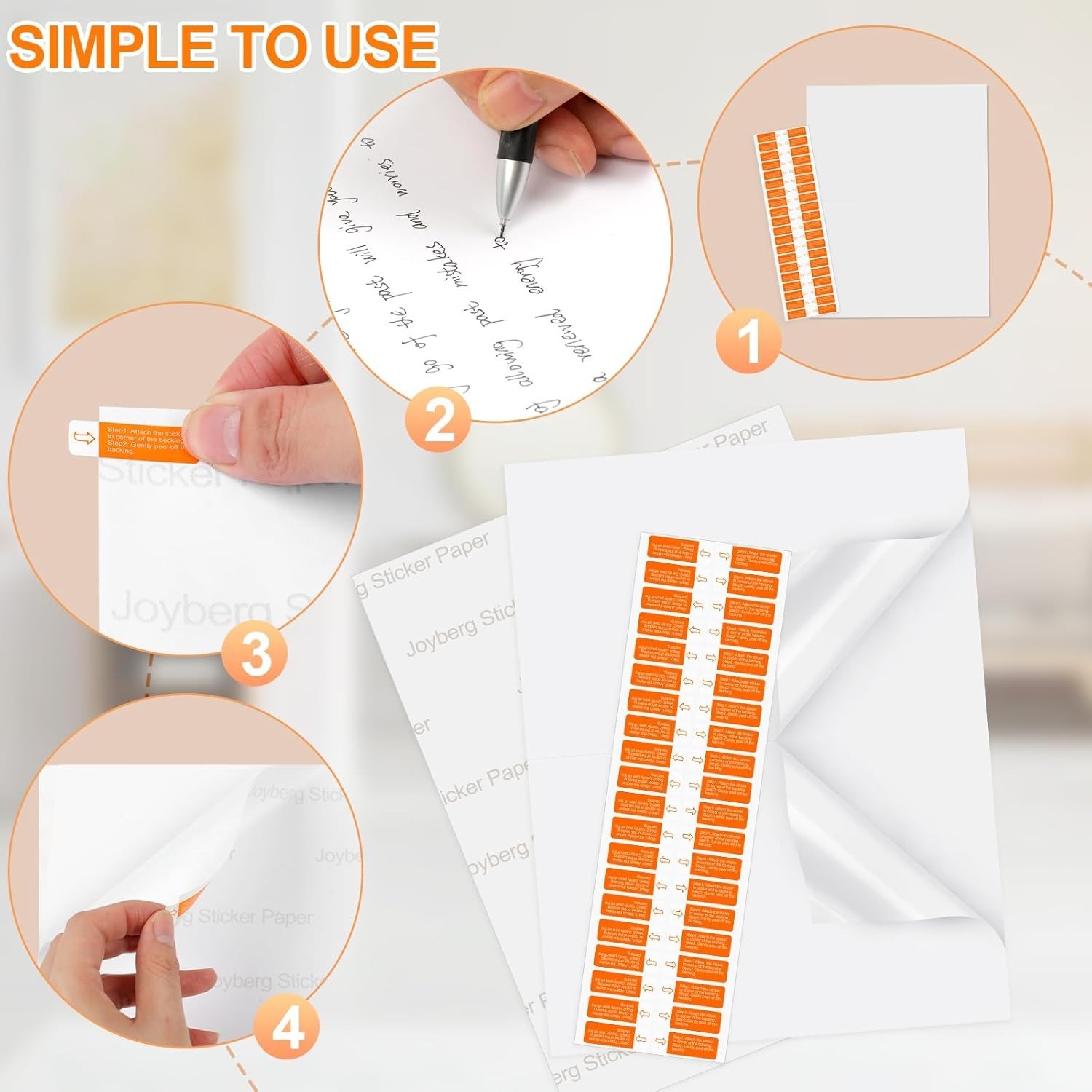 Matte Printable Shipping Labels – 40 Sheets, 5.5×8.5 for All Printers
