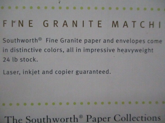 Southworth Fine Paper White 24lbs. 8-1/2 x 11 80 Sheets 25% Cotton