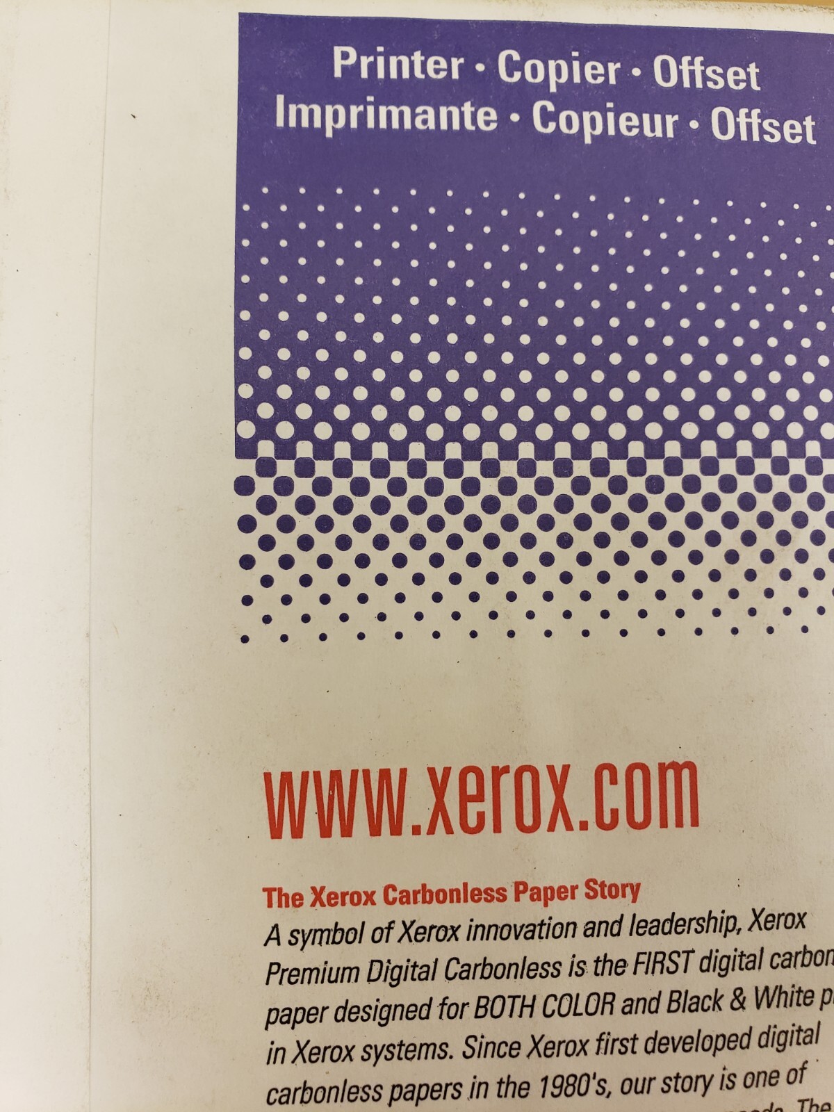 Xerox 8.5X11 Carbonless Paper White/Canary 3R12421 2 Part Straight 2500 Sheets