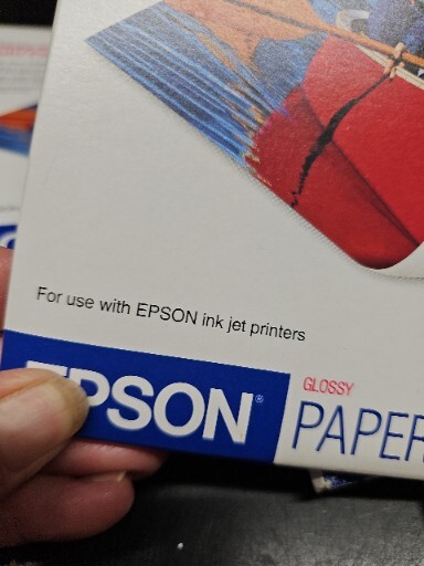 10 NEW SEALED Epson Glossy Photo Paper 4″ x 6″ , 20 Sheets X 10 Plus 2 Open