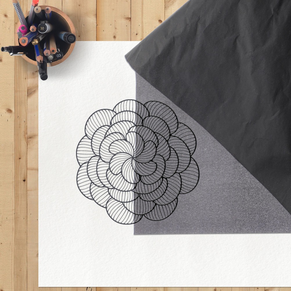 Black Carbon Transfer Paper 25Sheets Home Use Durable Tracing Paper