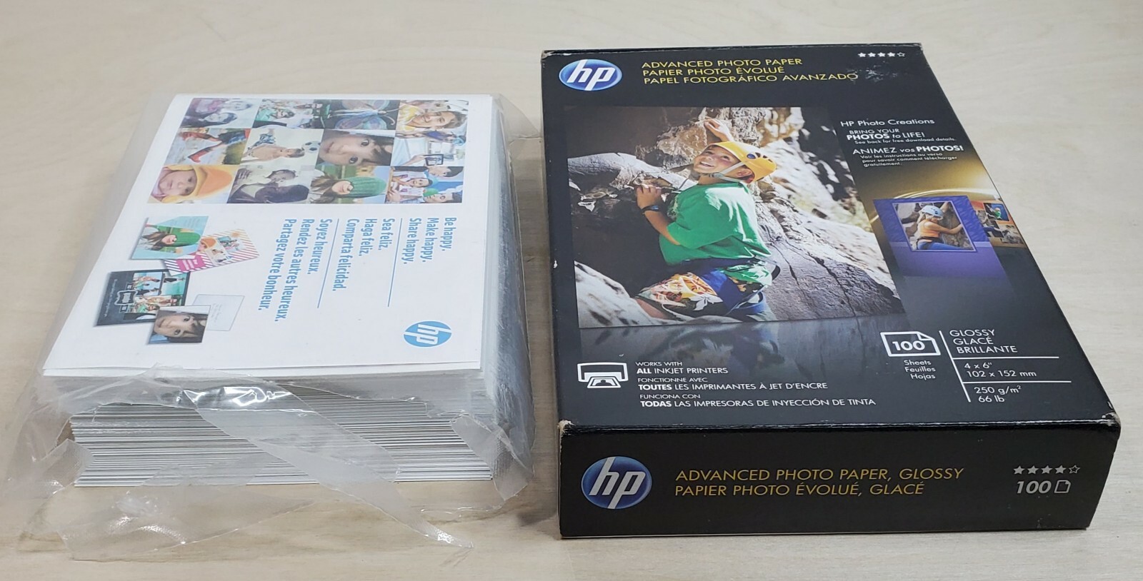 HP Everyday PHOTO PAPER 100 Glossy Sheets 4 x 6″ Q6638A Open Box
