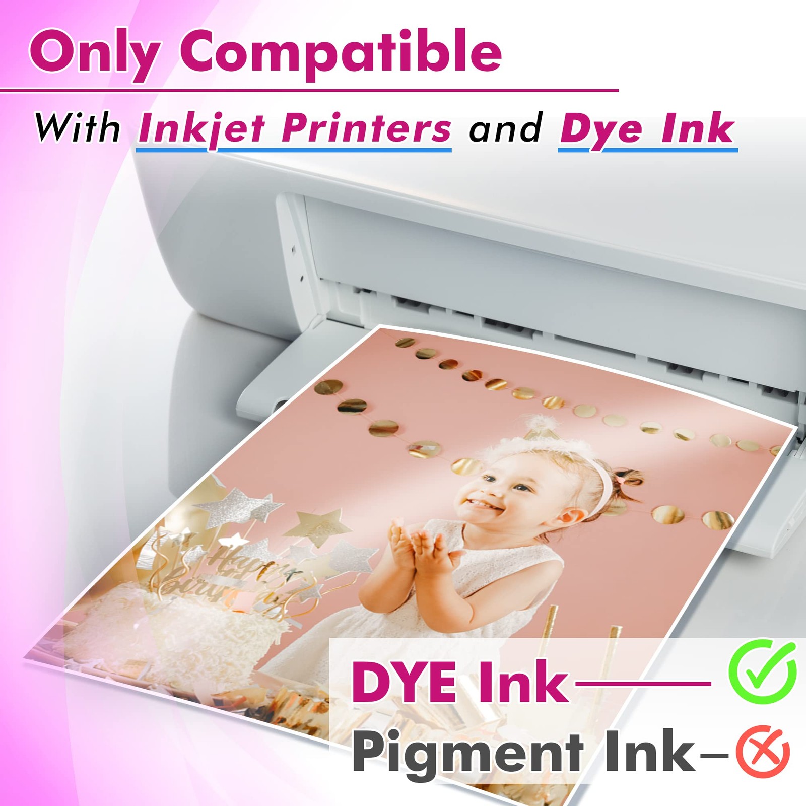 100 Sheets Koala Professional Glossy Inkjet Photo Paper 8.5×14 Inch 180GSM