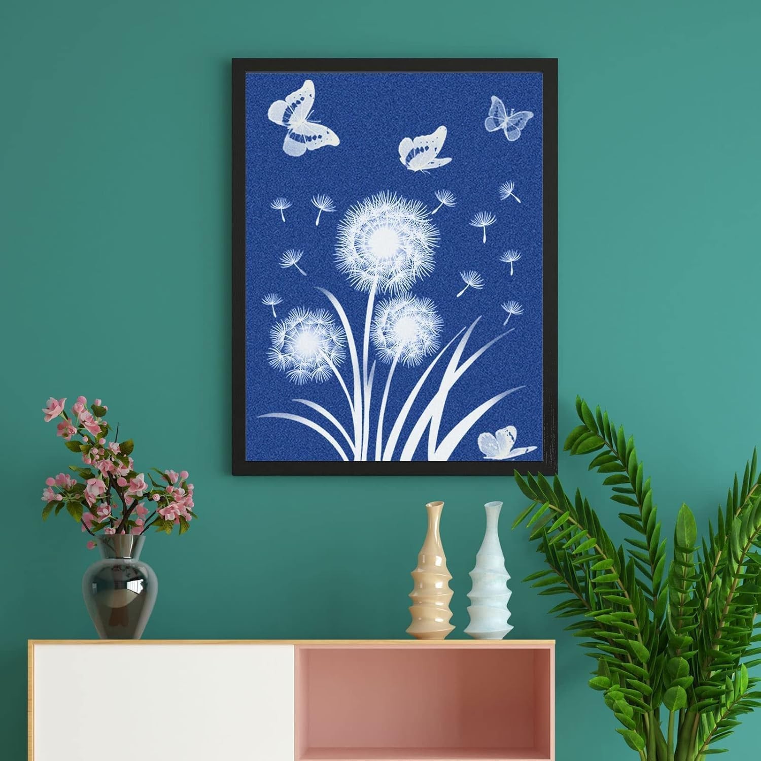 20 PCS Cyanotype Sun Print Kit, A5 Sensitive Solar Art Paper Kit with 20 Pcs Lea