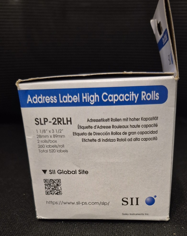 SLP2RLH Self-Adhesive Address Labels 1-1/8 x 3-1/2 White 520/Box