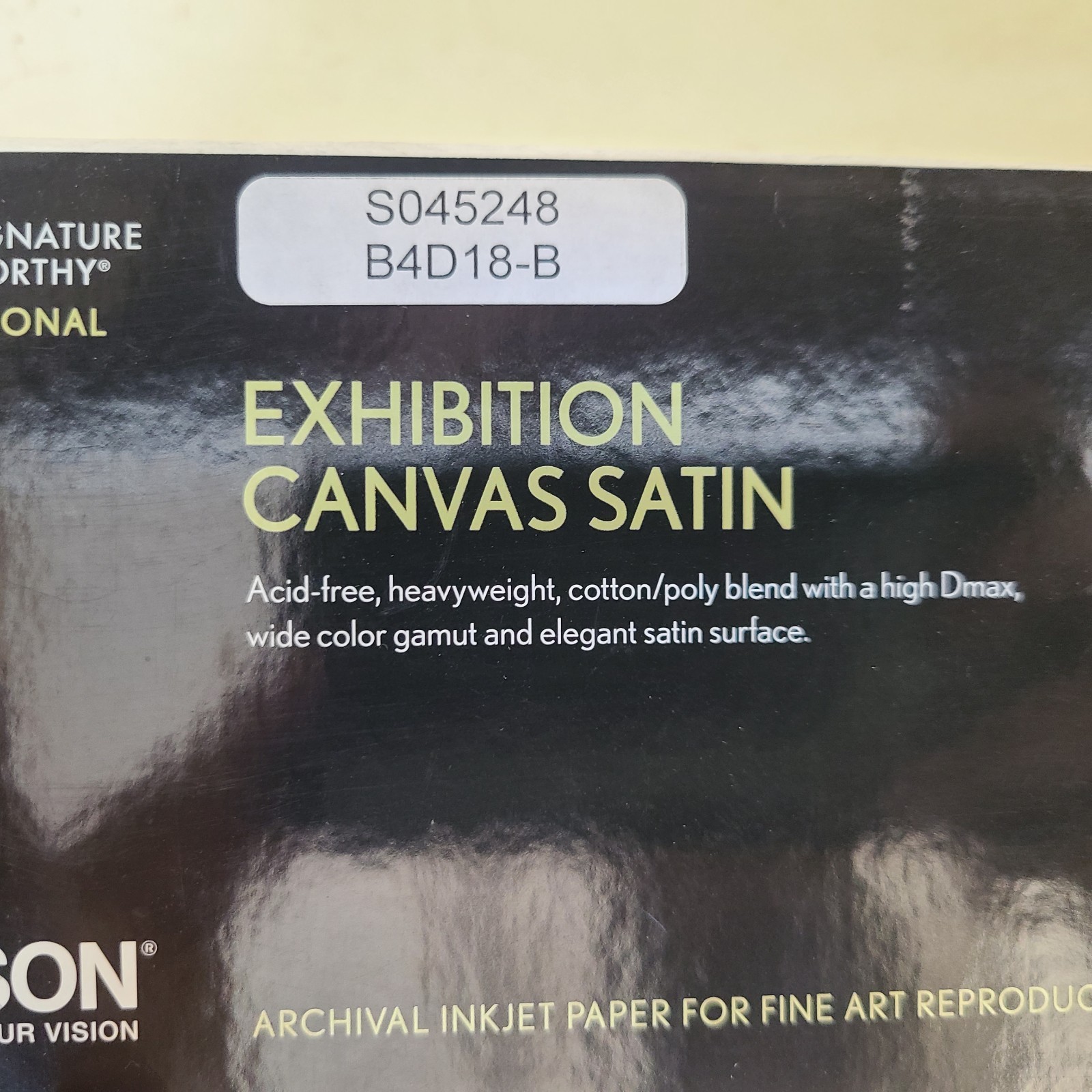 Epson Exhibition Canvas Satin Inkjet Paper Roll 13″ x 20′ Archival S045248