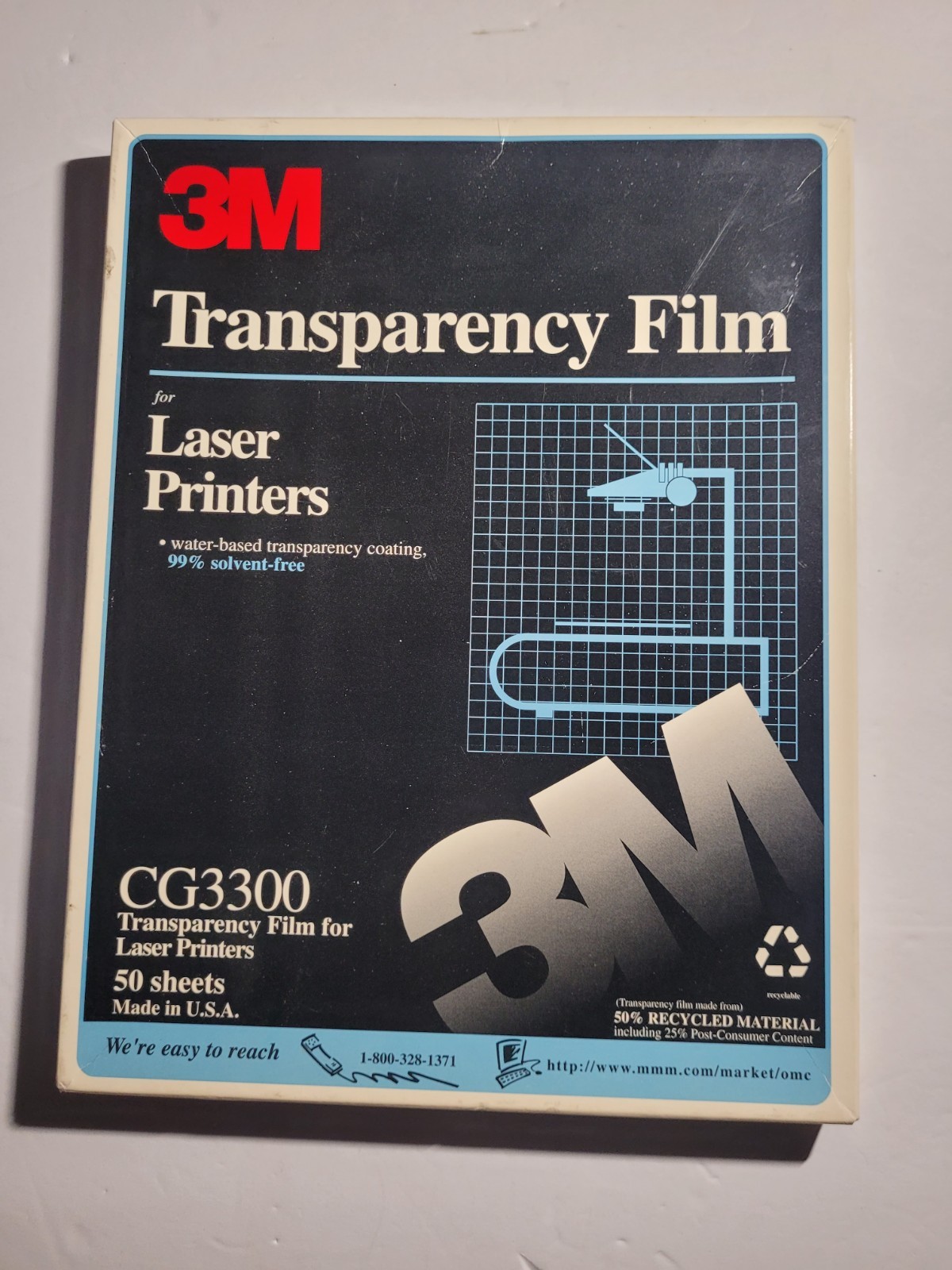 3M Transparency Lot (2) Film CG3300 for Laser Printers , Transparency Protectors