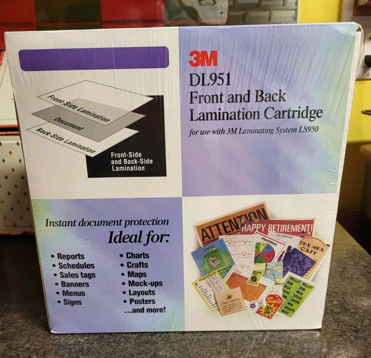 3M DL951 Front & Back Lamination Cartridge 100FT Factory Replacement NEW SEALED