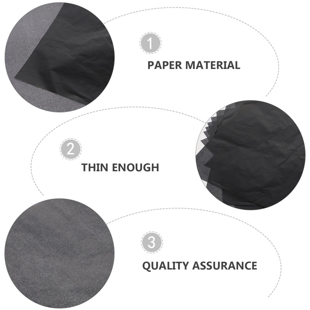 Black Carbon Transfer Paper 25Sheets Durable Tracing Paper for Art and Office