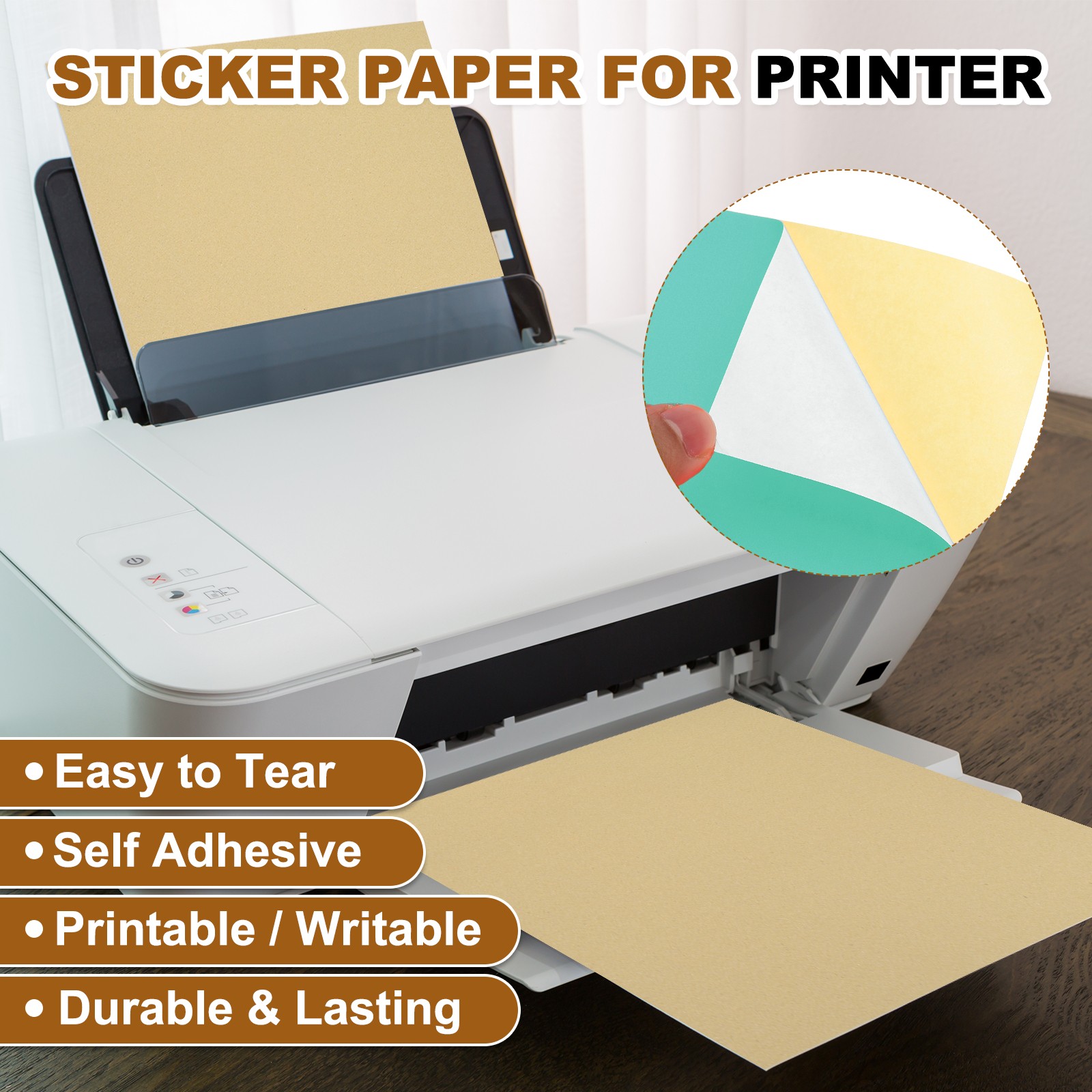 15 Sheet Printer Self Adhesive Paper, for Sapphire