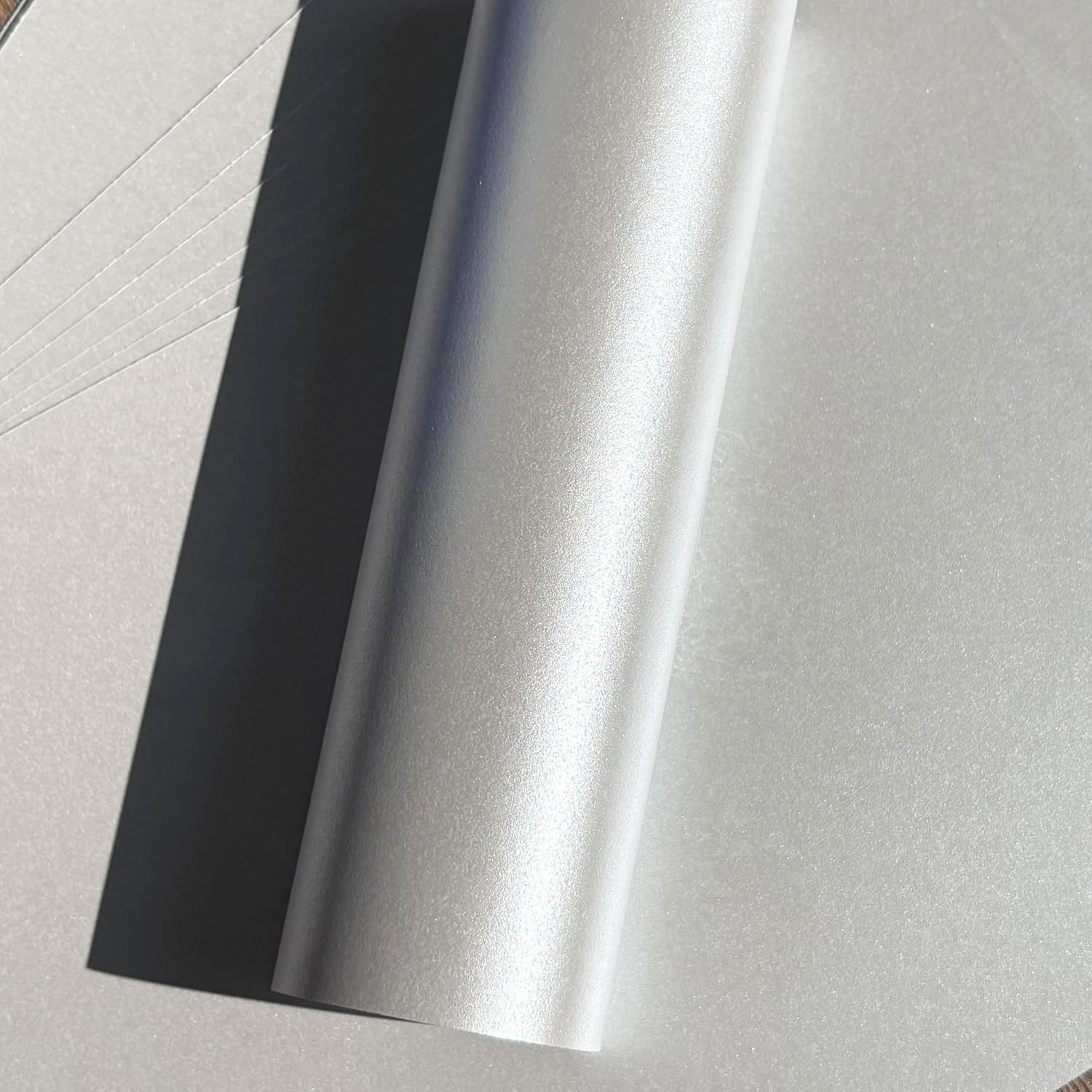 10 Sheets Premium Metallic Paper with Real Silver Pigments – 120gsm (32lb Bon…