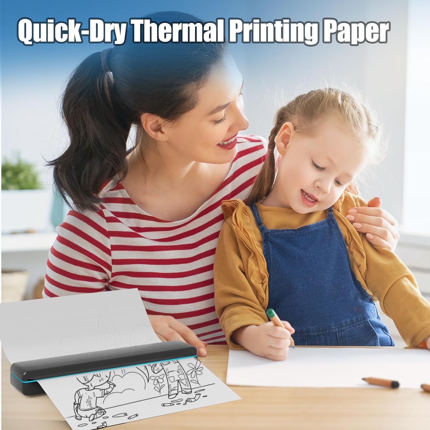 500 Sheets 8.5″ x 11″ Folded A4 Thermal Printer Paper US Letter Size M08F M832