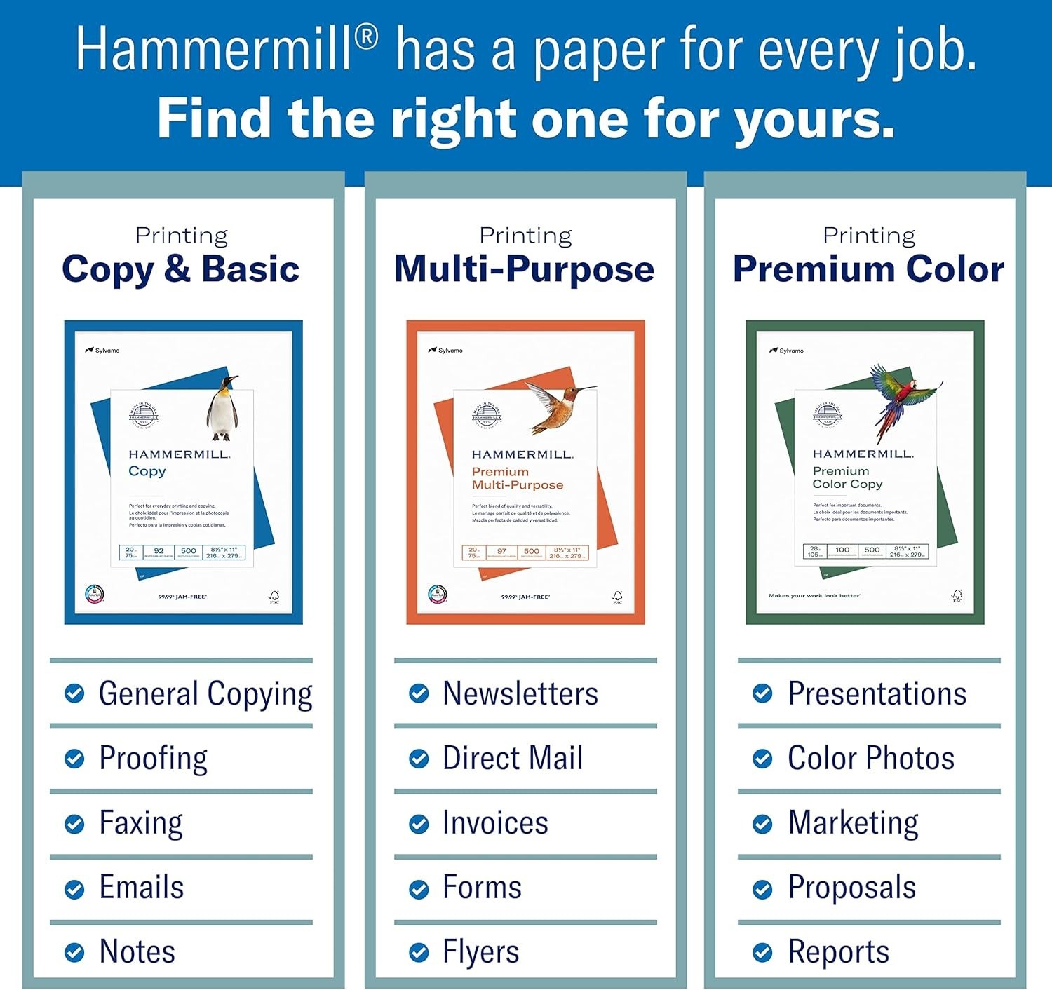 30% Recycled Great White Printer Paper, 8.5×11, 1500 Sheets – JAM-FREE Guarantee