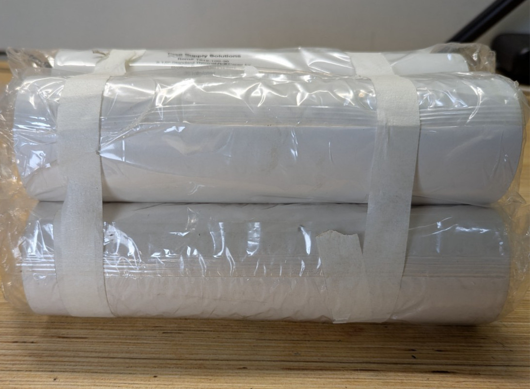 4 Rolls Standard Thermal Paper 8.5″ x 100′ Brother PocketJet LB3667 Printer