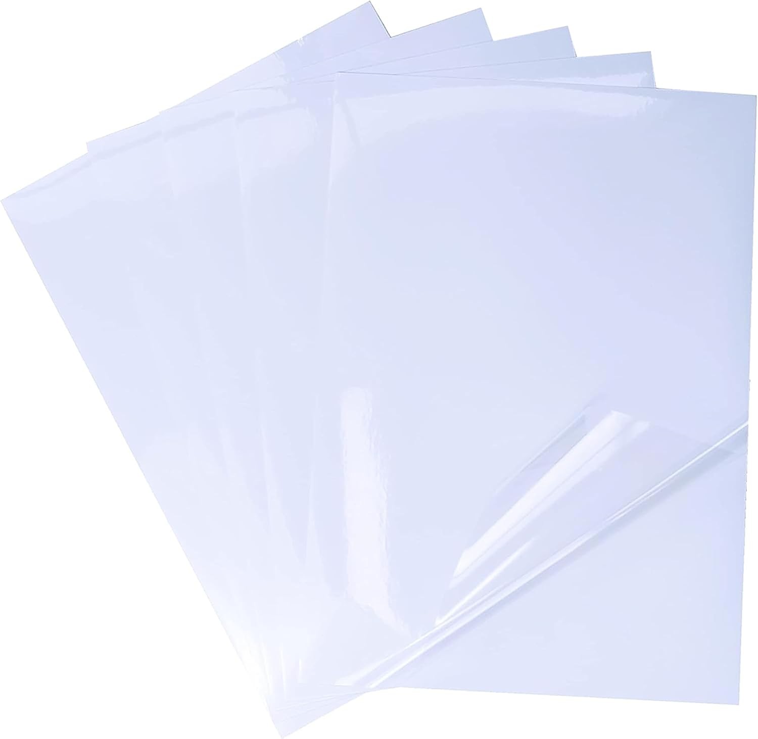 20x For Laser Printer 8.5×11 Printable Vinyl Sticker Paper Sheet Clear Label
