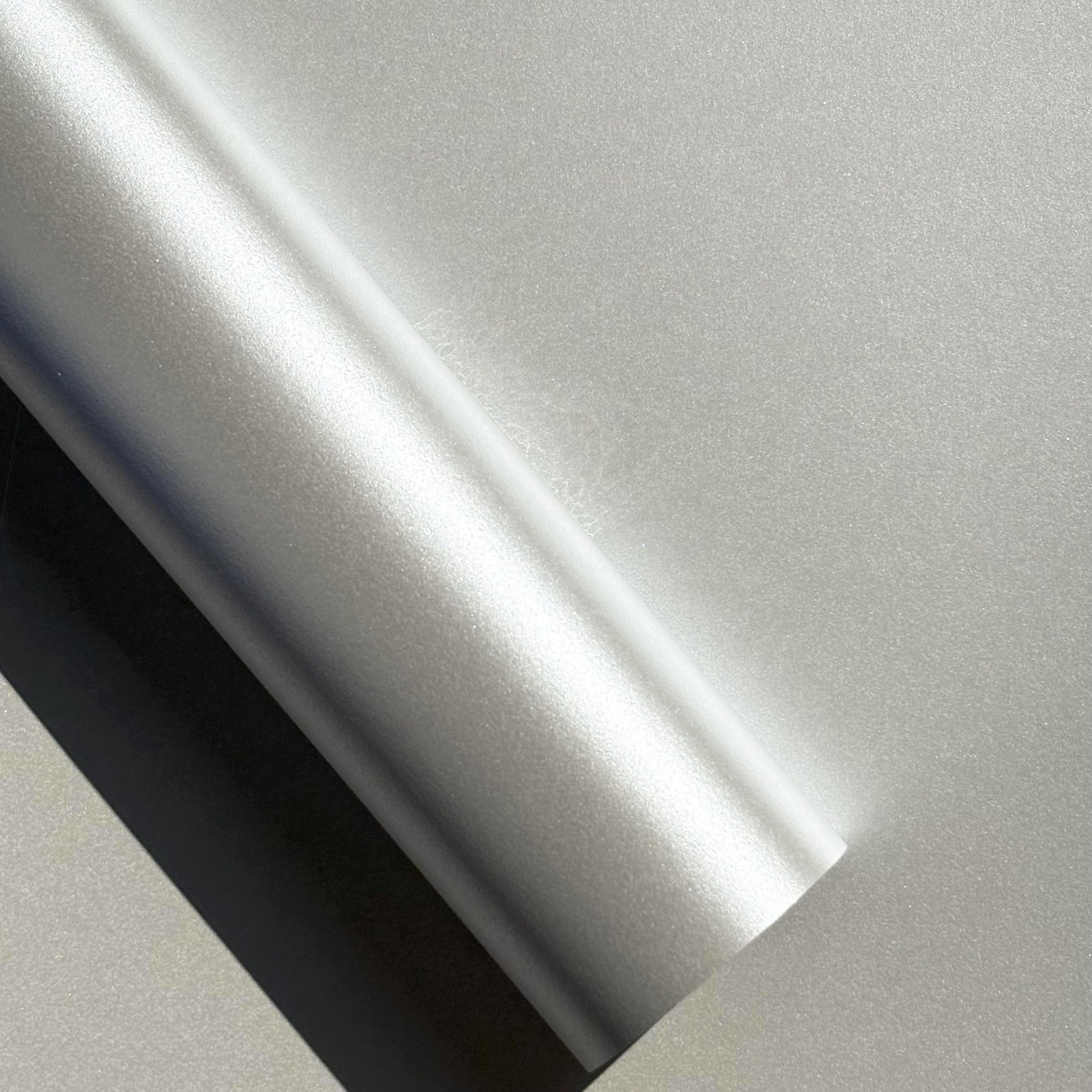 10 Sheets Premium Metallic Paper with Real Silver Pigments – 120gsm (32lb Bon…