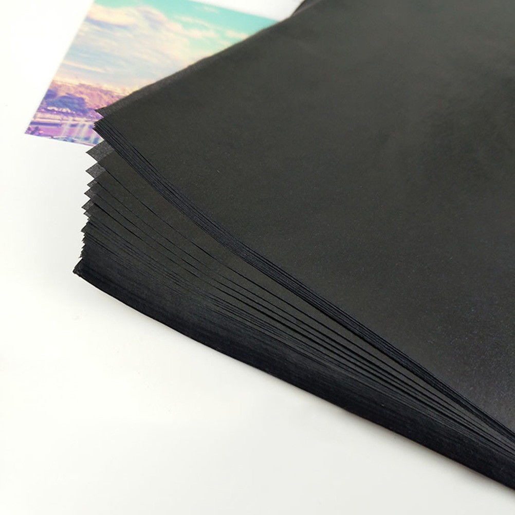 75pcs Transfer Paper Tracing Paper Graphite Painting (Black)