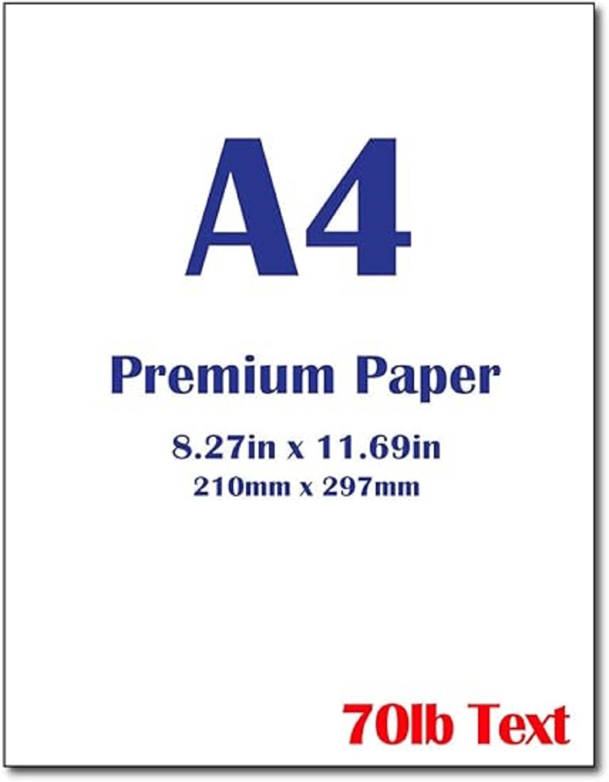 Premium A4 Printer Paper (105gsm, 28lb/70lb) – Bright White, 40 Sheets