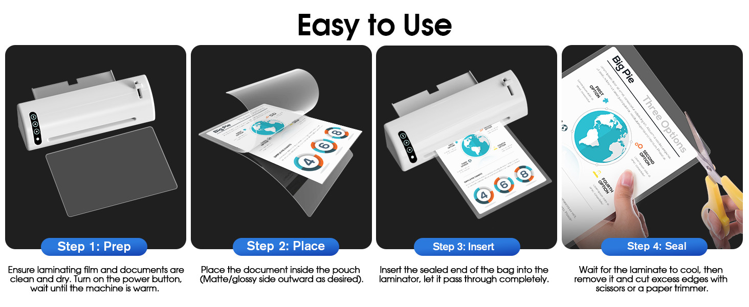30 Pack Laminating Sheets, Hold 8.5 x 11 Inches, 3 Mil Thermal Laminating