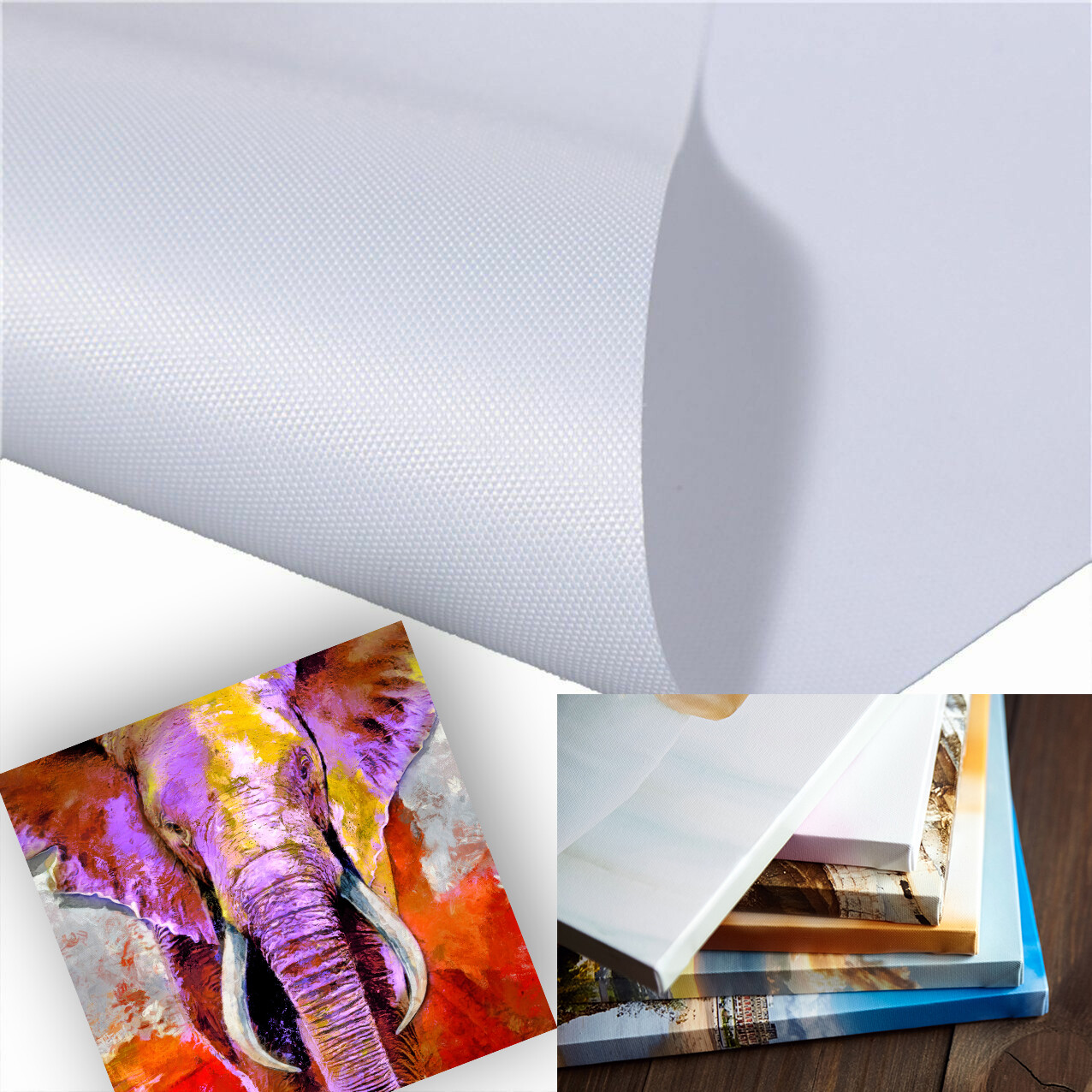 60″ x 75′ Matte Polyester Inkjet Canvas Roll for Wide Format Inkjet Printers