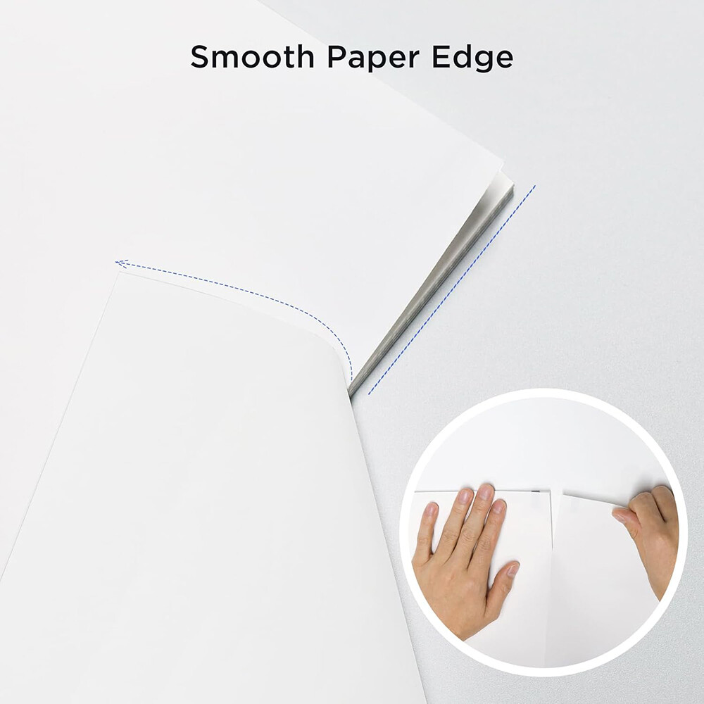 100-1000 Sheet Thermal Printer Paper Folded 8.5×11″ US Letter Size for M08F M832