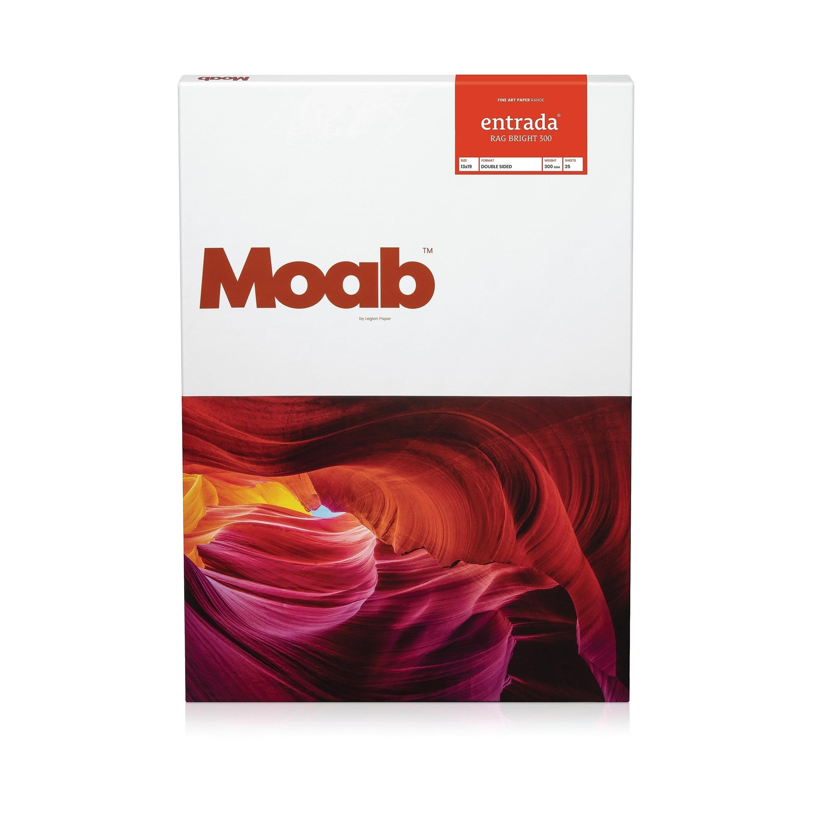 Moab Entrada Rag Bright 300, 100% Cotton Fine Art Archival Inkjet Paper, 2-Si…