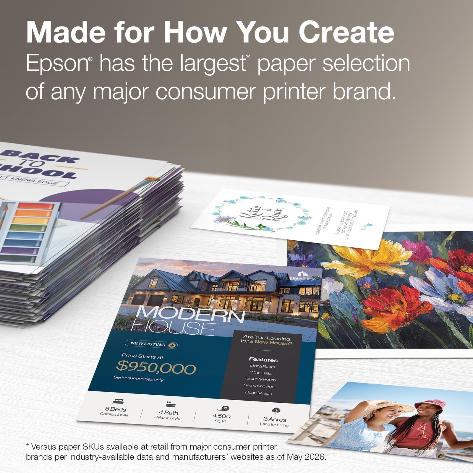 Premium Presentation Paper MATTE 8.5×11 Inches, Doublesided, 50 Sheets S04156…